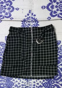 Black short skirt