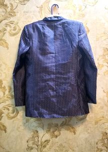 Boy&#39;s Blue Patterned Suit For 13 To 14 Years Old.