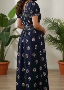 Handmade-Floral Print Dress