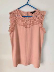 Peach Lace Top