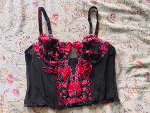 Lace Detail Bustier Top