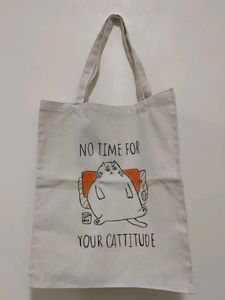 Hand Painted Cat Bag