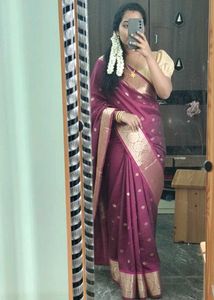 Elegant Maroon Saree
