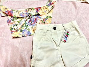 Top And Hot Pant Set 🥹❤️