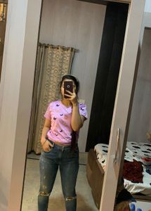 Distressed Skin Fit Jean🐬🦋🦥