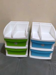 Colorful Mini Drawer Organizers 2 Pack