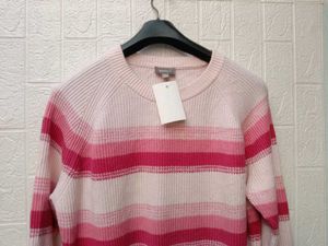 New with tag Pinterest Korean Striped Knit Sweater