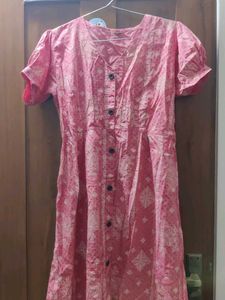 Pink Printed Dress