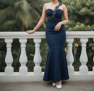 Elegant Navy Blue Gown