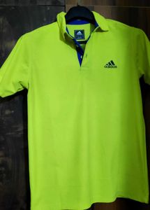 Adidas Yellow Polo Shirt