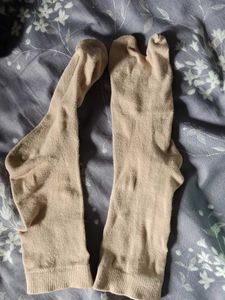 Beige Split Toe Socks