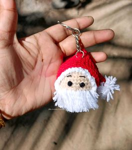 Santa Face Keychain