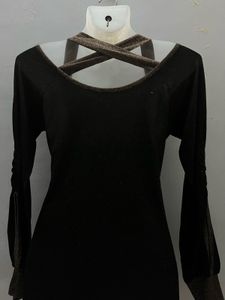 Light Glitter Fullsleeves Black Elegant Look