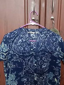 Printed Short Sleeve Dress