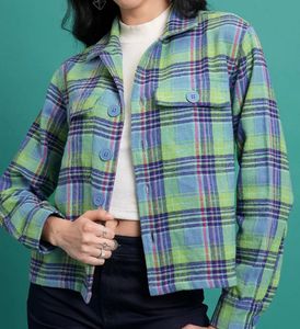 Plaid Cropped Jacket