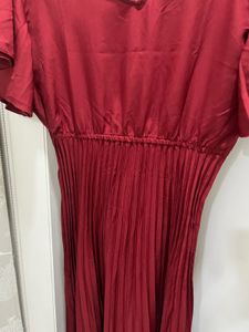 V Neck Flare Dress
