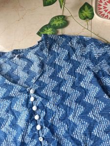 Blue Printed Kurta