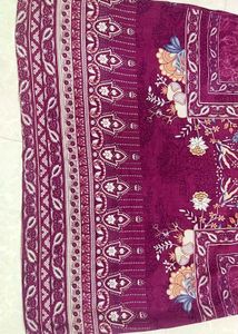 Pakistani Purple Floral Print Salwar Kameez Set