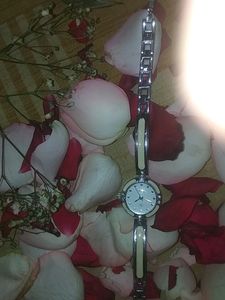 White Colour Chain Watch For Girls Purchase Now
