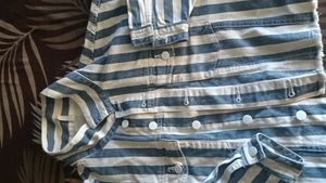 Striped Denim Jacket