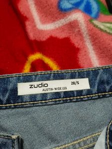 Wide Leg Denim Jeans