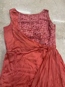 Coral Sleeveless Maxi Dress