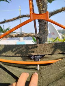 Olive Green Ruched Bodycon Dress