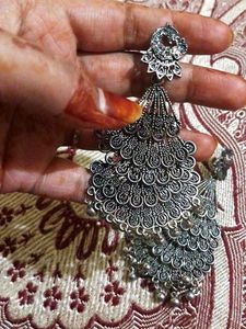 Peacock Jhumka Earrings