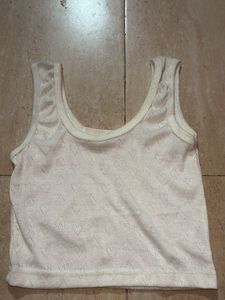 White Heart Tank Top