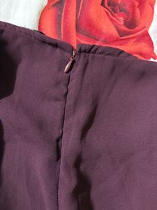 Cute Maroon Playsuit