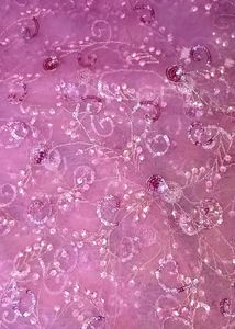 Rose Pink Net saare With sequins Jal Work❤