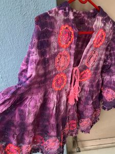 Purple Boho Short Kurti