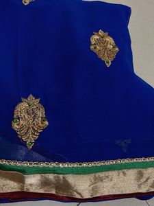 Elegant Blue Saree
