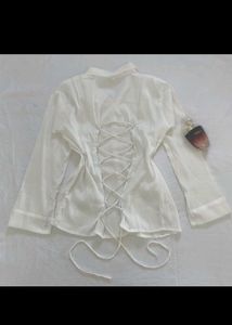 White Long Sleeve Top