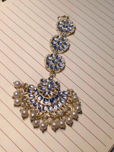 maang tikka(White Pearl)