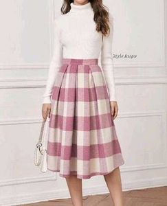 Vintage Plaid Skirt