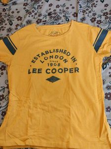 Lee Cooper Yellow Graphic Tee