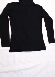 Black Turtle Neck Tshirt