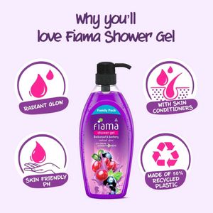 Fiama Blackcurrant And Bearberry Shower Gel 500ml