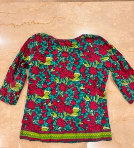 Biba Short Floral Kurti