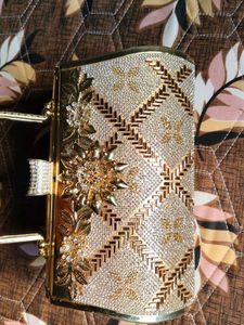 Elegant Gold Clutch