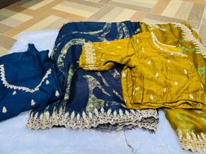 Combo Of Two Cutwrk Sarees