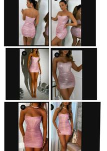 Brand New(Be bosy) Sparkle corset Ruched Dress
