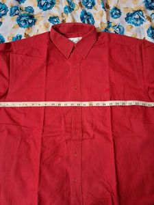 Red Casual Shirt can fit 48 to 50 size loose..exce