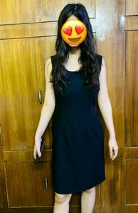black dress   with slit