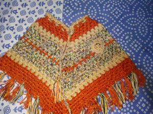 New Kids Winter Wool Handmade Poncho