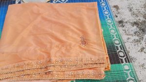 chinon hevy Jaipuri sarees with blouse
