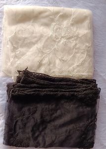 White Black Duppata Combo Offer