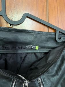 Black Faux Leather Mini Skirt