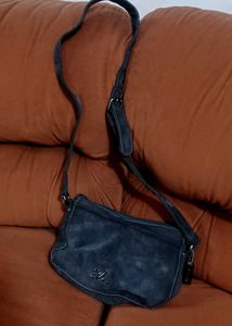 Mango Beaded Suede Sling